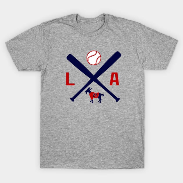 TROUT GOAT 27, LA Baseball T-Shirt by FanSwagUnltd